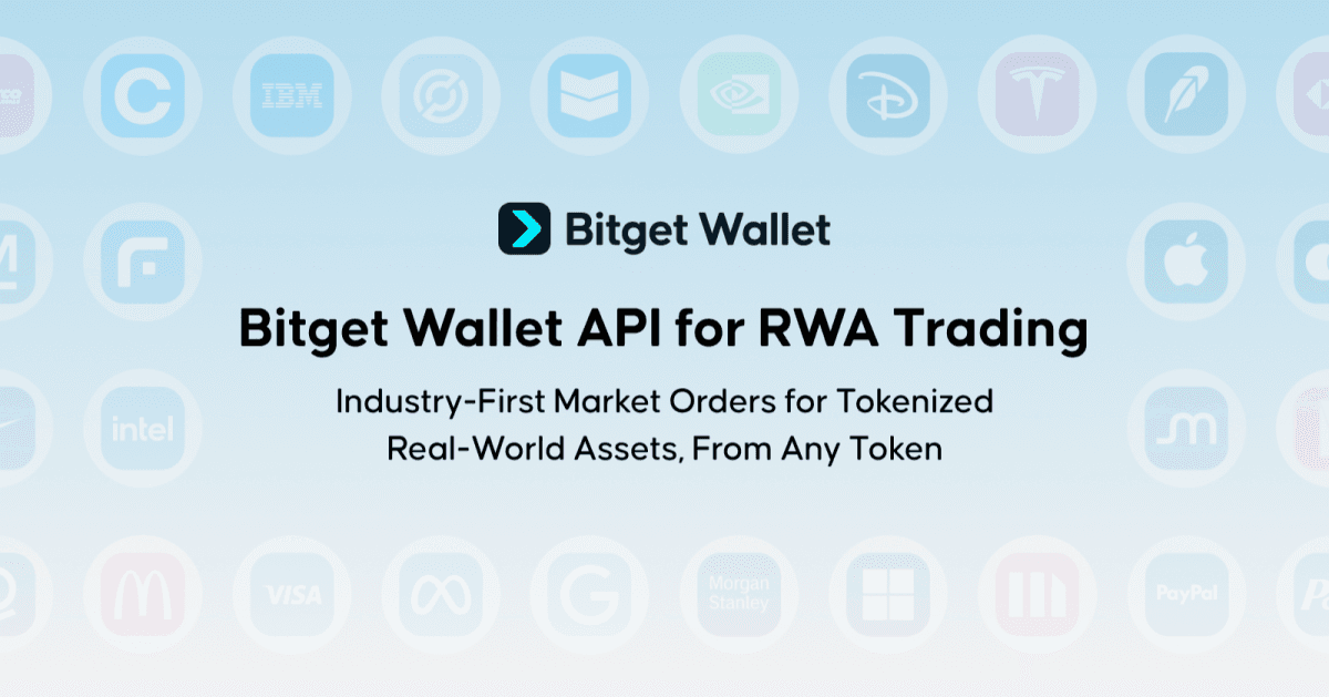 Bitget Wallet Opens Tokenized Stock and RWA Trading to API Partners
